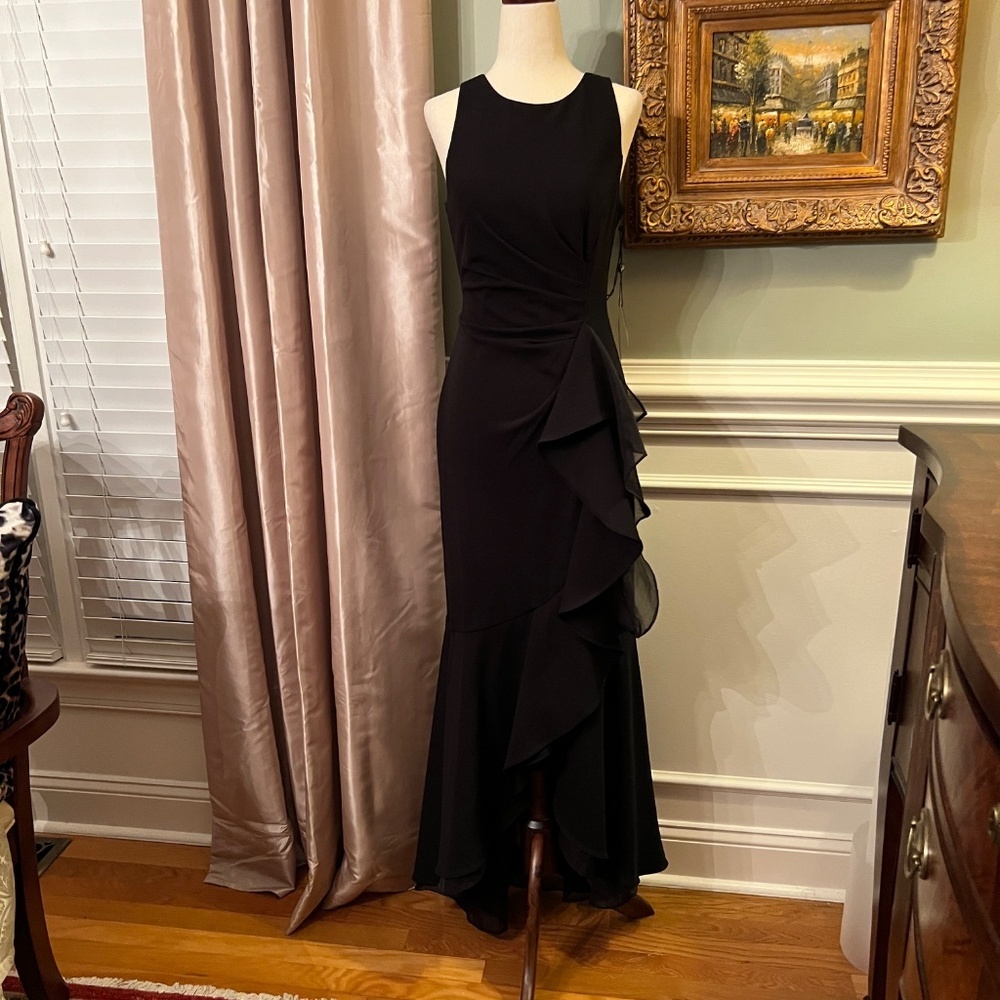 Adrianna Papell Black wedding guest maxi - Picture 5 of 10